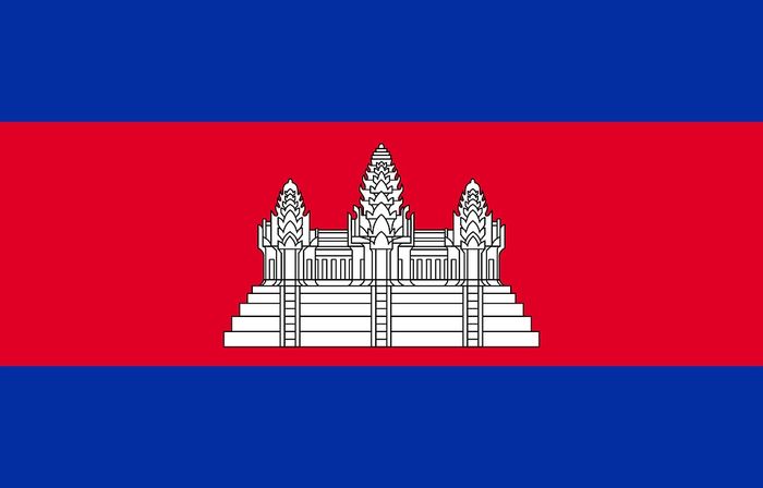 Bendera Nasional Negara Kamboja.