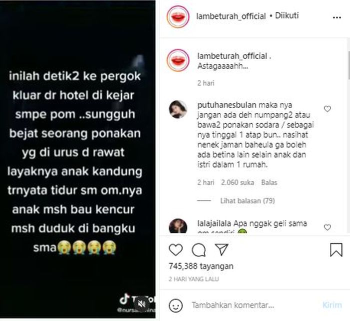 Video viral seorang suami kepergok selingkuh dengan keponakannya beredar media sosial.