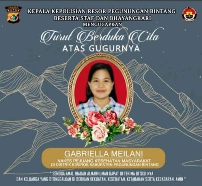 Suster Gabriela Meilan yang dibunuh oleh KKB Papua.