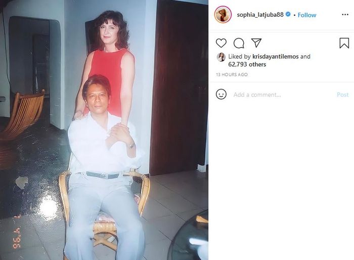 Potret ibu dan ayah Sophia Latjuba