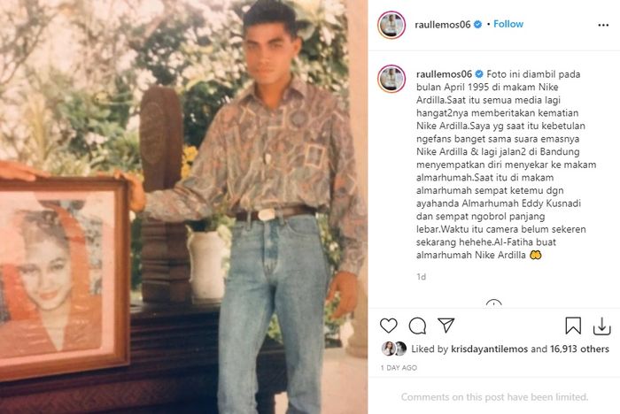 Potret Raul Lemos semasa muda