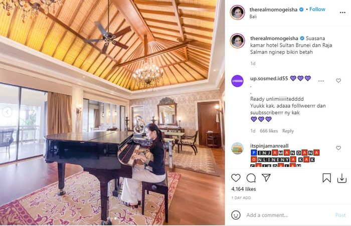 Hotel tempat Momo Geisha menginap