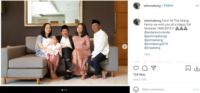 keluarga <a href='https://manado.tribunnews.com/tag/edwin-abeng' title='Edwin Abeng'>Edwin Abeng</a>