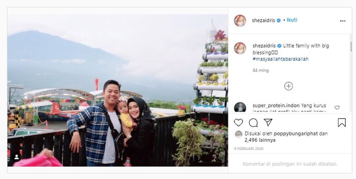 Rumah tangga Sheza Idris, mantan pacar Ruben Onsu