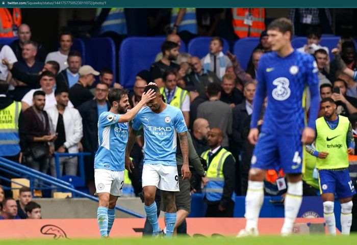 Manchester City menang 1-0 atas Chelsea pada laga pekan keenam Liga Inggris 2021-2022.