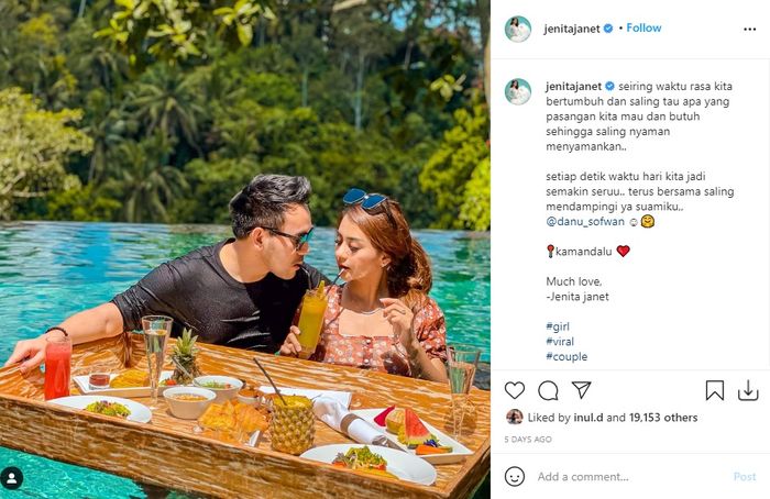 Jenita Janet dan sang suami