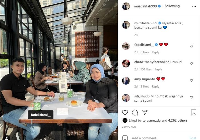 Fadel Islami rambut baru Muzdalifah ikut dikomentari lagi.