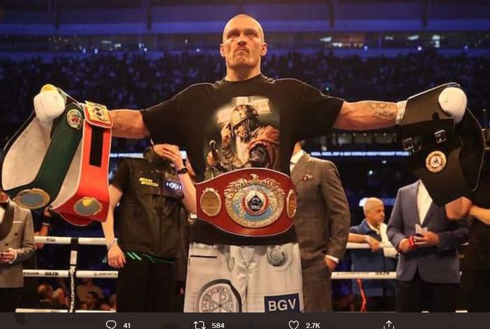 Monster tinju kelas berat asal Ukraina, Oleksandr Usyk.