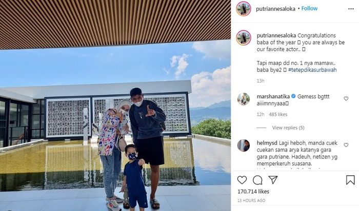 Ucapan selamat Putri Anne untuk Arya Saloka