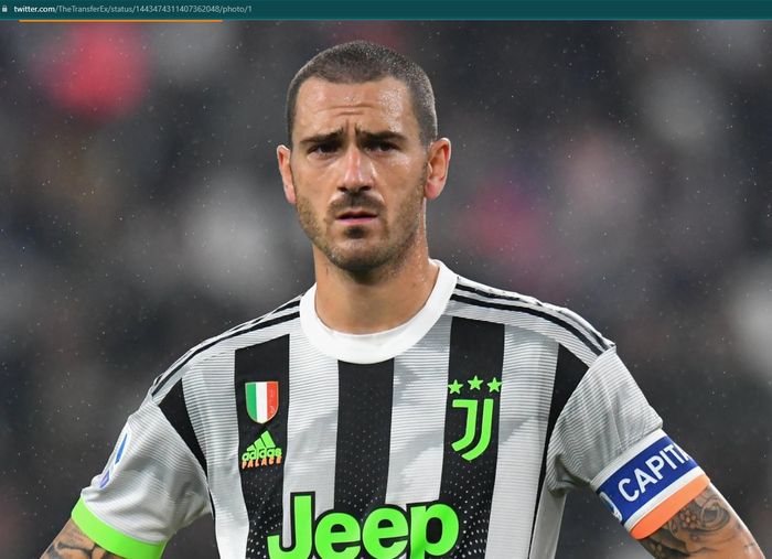 Bek tengah Juventus, Leonardo Bonucci.