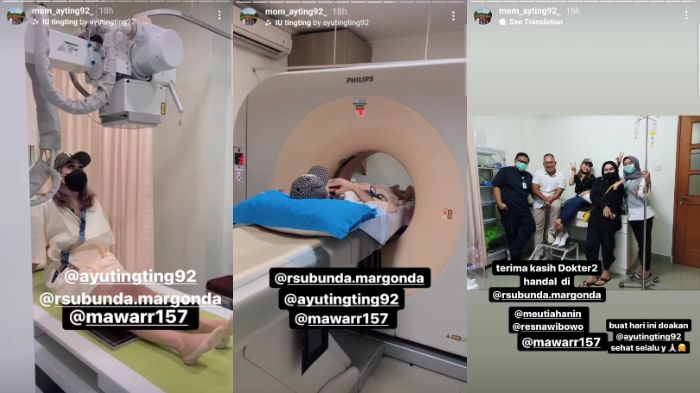 Ayu Ting Ting jalani rontgen dan CT scan.