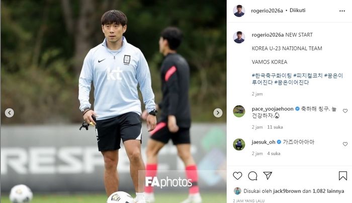 Mantan pelatih fisik timnas Indonesia, Lee Jae-hong ditunjuk bergabung ke timnas U-23 Korea Selatan