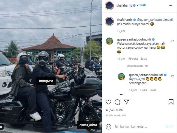 Postingan Shafa Harris