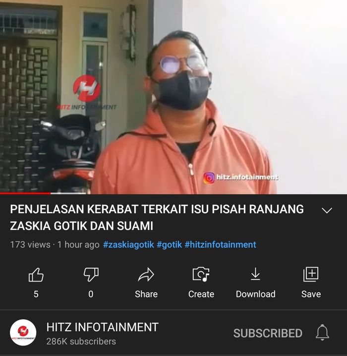 Pihak kerabata berikan klarifikasi atas isu pisah ranjang Zaskia Gotik dan Surajuddin Mahmud 