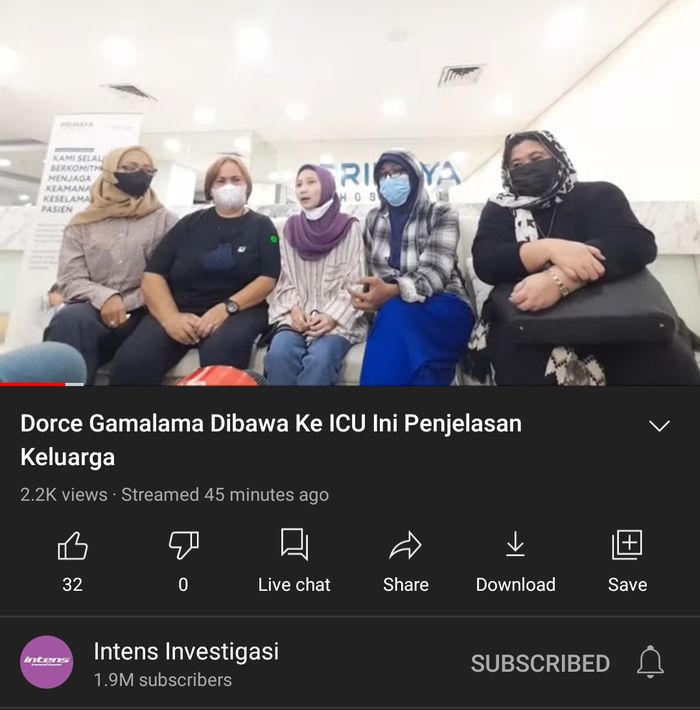 Keluarga ungkap kondisi Dorce Gamalama sebelum masuk ICU 
