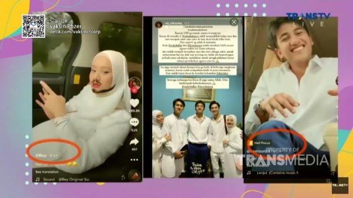 Kolase unggahan Dinda Hauw, Rey Mbayang dan Harris Vriza terkait pernikahan siri Rizky Billar dan Lesti Kejora, Selasa (5/10/2021). 