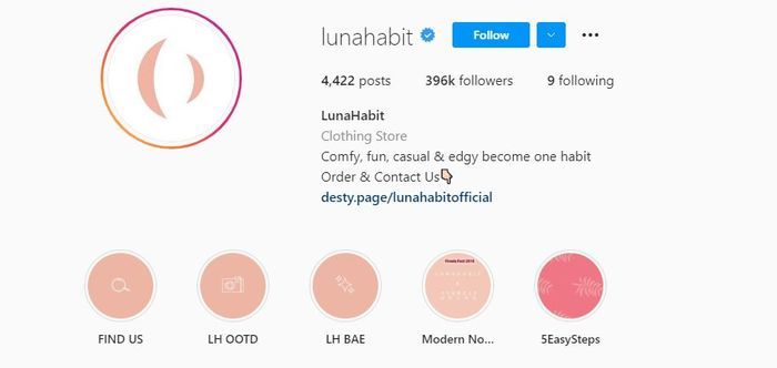 Cloting Line Luna Habit