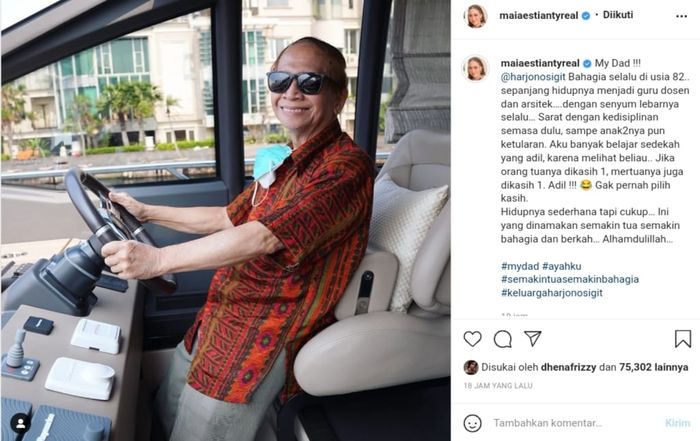 Maia Estianty berbicara tentang sang ayah.