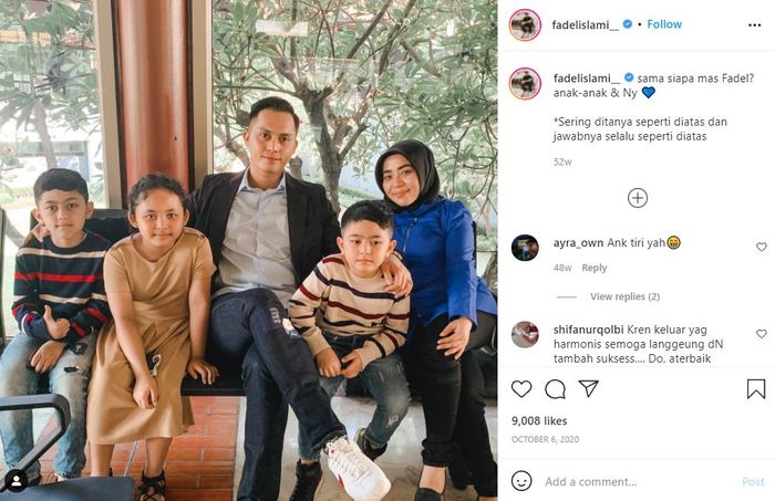 Fadel Islami bersama anak-anak Muzdalifah