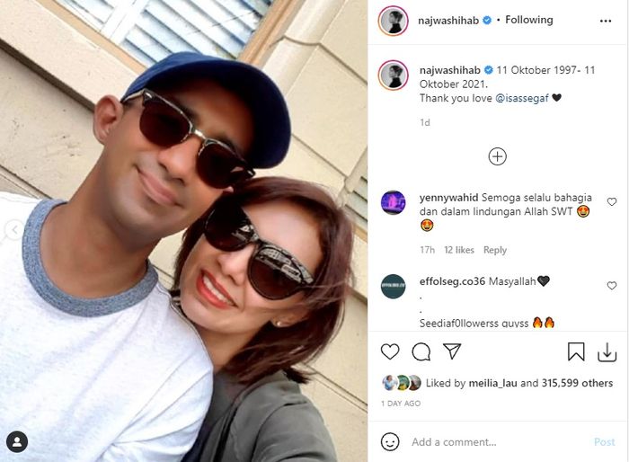Najwa Shihab dan sang suami