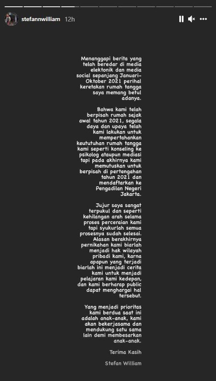 Postingan Stefan William