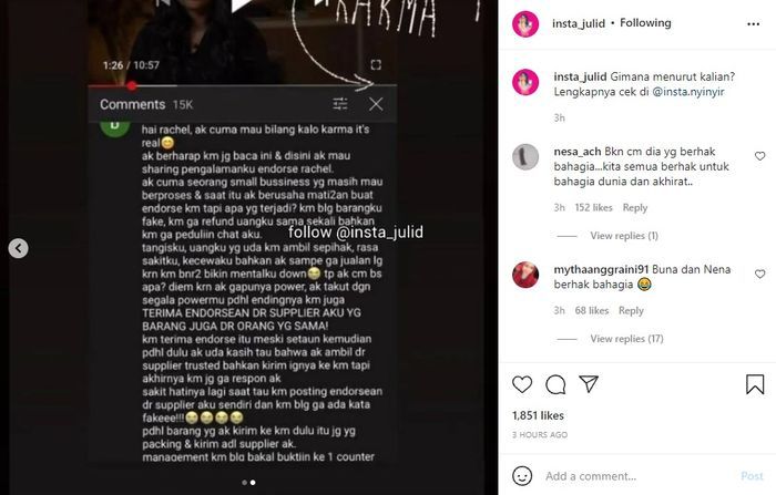 postingan akun ig @insta_julid