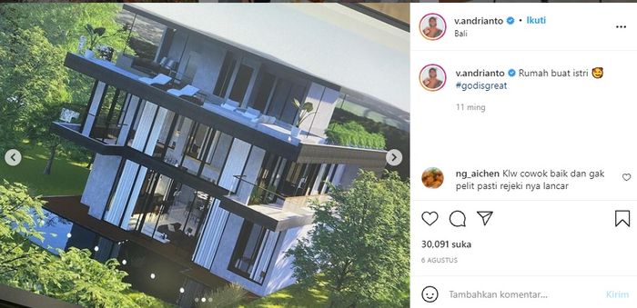 Rumah mewah dari Vincent untuk Jessica Iskandar