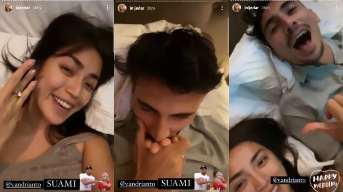 Kemesraan Jessica Iskandar dan Vincent Verhaag pasca resmi jadi suami istri.