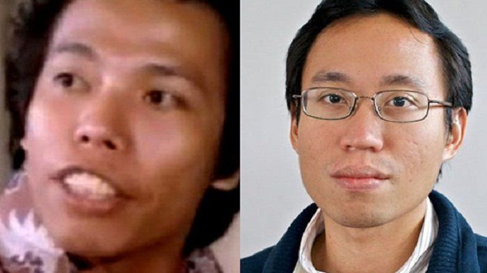 Kolase Dono Warkop alias Wahyu Sardono dan putra keduanya, Damar Canggih Wicaksono