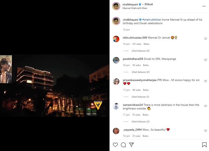 Potret rumah Shah Rukh Khan