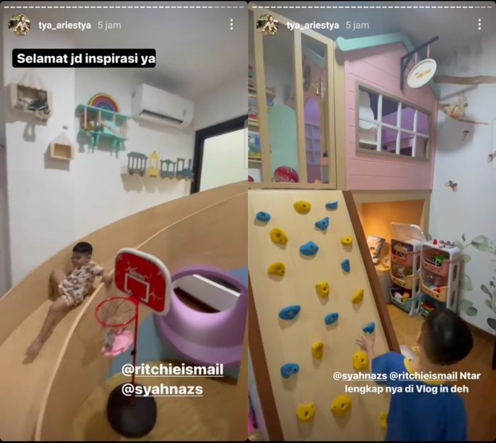 Potret playground di rumah artis Syahnaz Sadiqah dan Jeje Govinda.