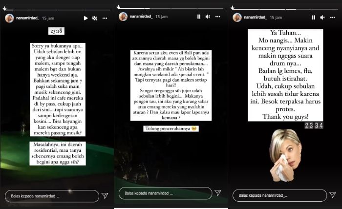 Ungkapan <a href='https://medan.tribunnews.com/tag/nana-mirdad' title='Nana Mirdad'>Nana Mirdad</a> soal lingkungannya yang bising.