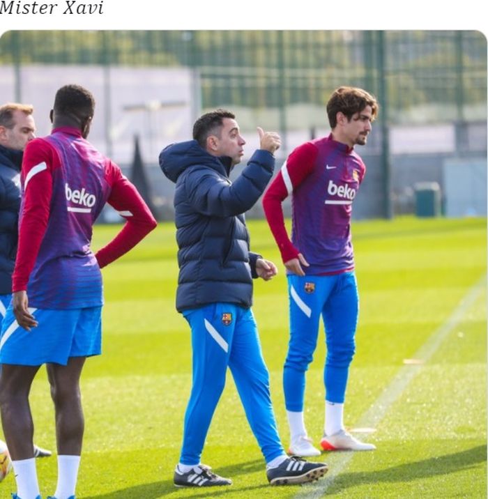 Pelatih Barcelona, Xavi Hernandez.