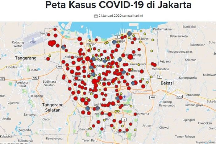 Jakarta Timur mengalami kenaikan kasus Covid-19 dalam 3 minggu berturut-turut.
