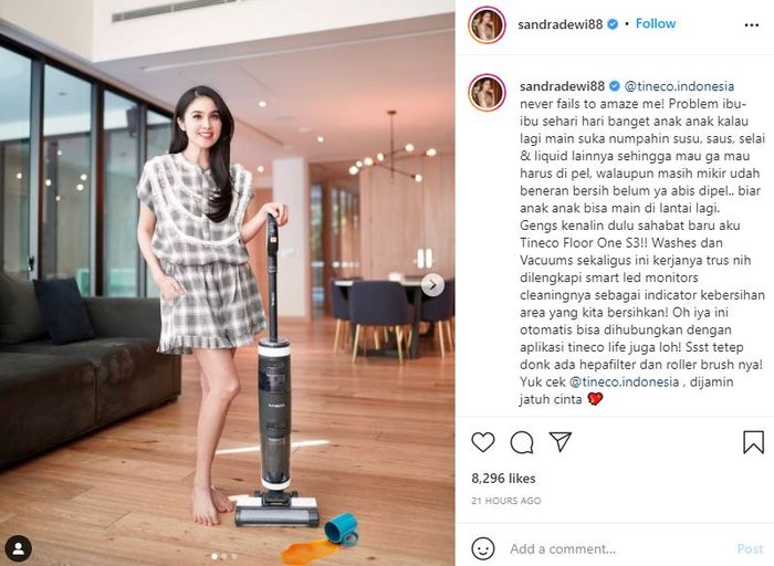 Rumah artis Sandra Dewi yang super mewah
