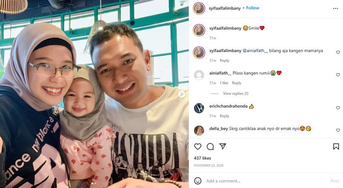 Ardy Prasetya bersama istri dan anaknya