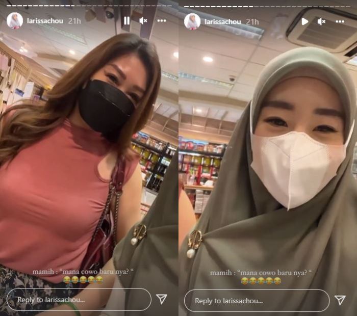 Unggahan Larissa Chou di Instagram Story.