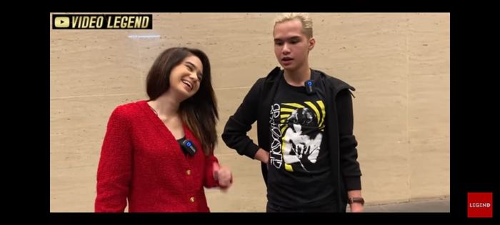 Tissa Biani tertawa saat mendengar Dul Jaelani mendengar Dul Jaelani menyebut Mulan Jameela dengan sebutan mami.