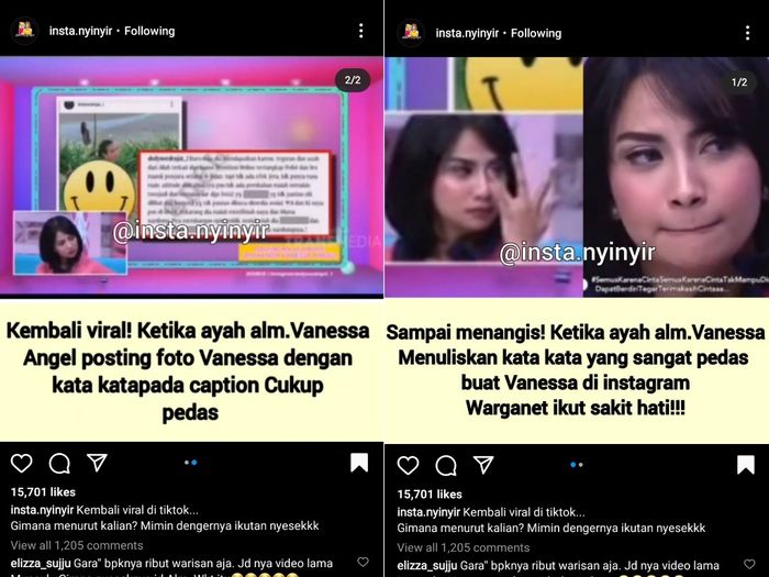 Instagram
Unggahan Instagram @insta.nyinyir