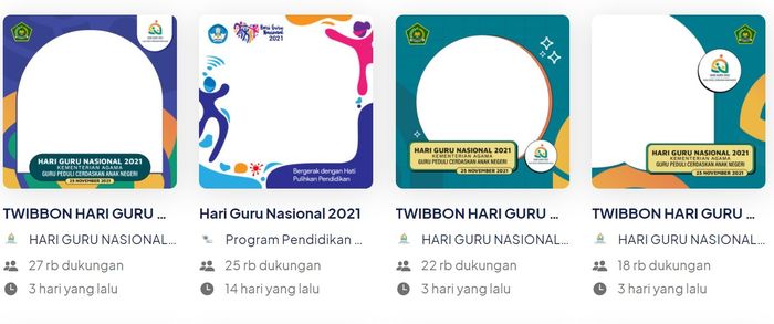 Kumpulan Link Twibbon Hari Guru Nasional 2021 dan Cara Membuatnya - Semua  Halaman - Nextren.grid.id