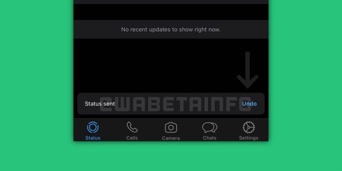 Fitur undo di Whatsapp Beta