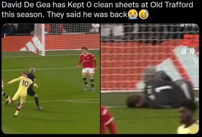 Aksi teatrikal David De Gea berujung gol pertama Arsenal yang dicetak Emile Smith-Rowe