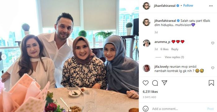 Pertemuan Nafa Urbach dan Jihan Fahira