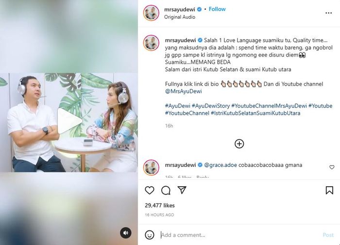 Perangai Ayu Dewi dan Regi Datau berbanding terbalik
