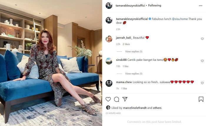 Foto seksi Tamara Bleszynski yang menyita perhatian warganet.