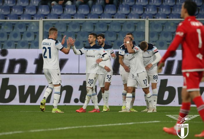 Laziao berhasil meraih kemenanga 3-1 atas Sampdoria pada laga pekan ke-16 Liga Italia 2021-2022.