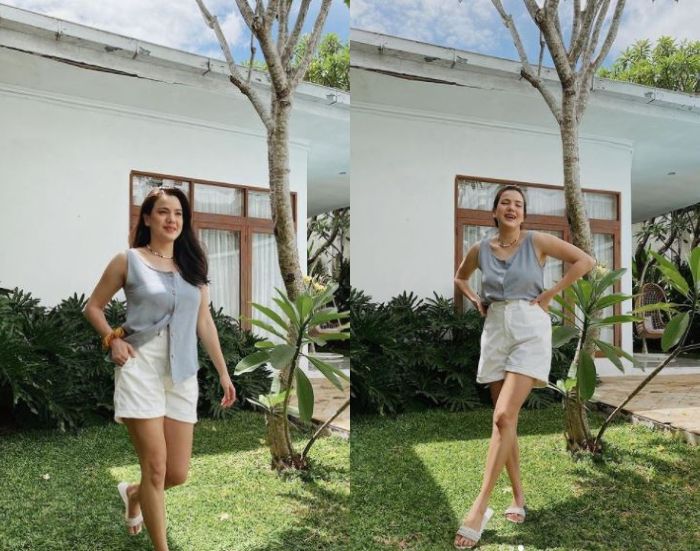 Halaman di rumah artis Alice Norin