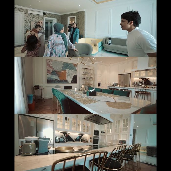 Living area di rumah artis Zaskia Sungkar dan Irwansyah.