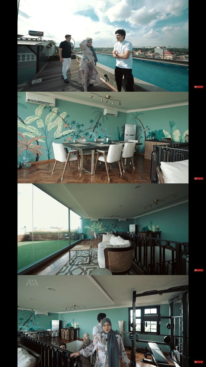 Area rooftop di rumah artis Zaskia Sungkar dan Irwansyah.