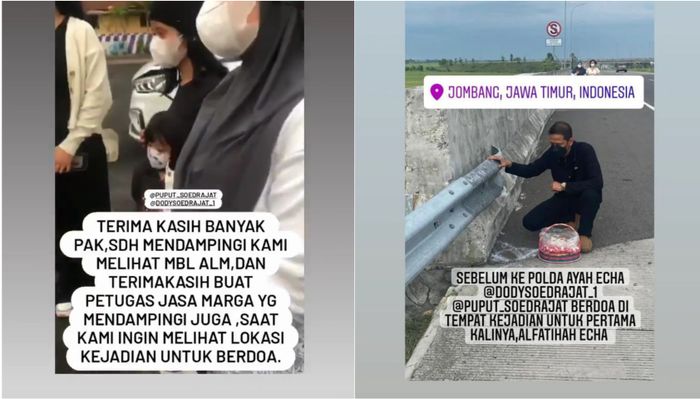 Doddy Sudrajat menyambangi tempat kecelakaan Vanessa dan Bibi